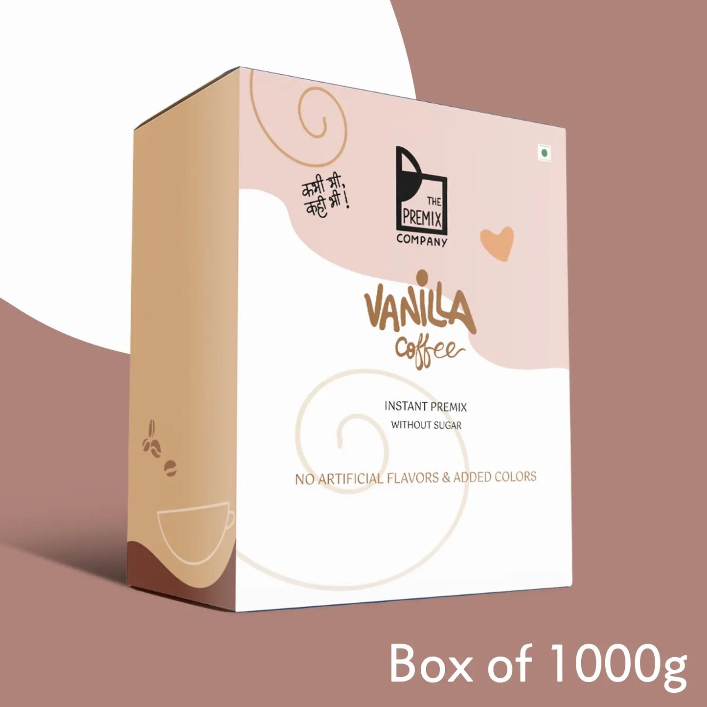 Vanilla Coffee Premix NO sugar (Box of 10 single serve sachets)
