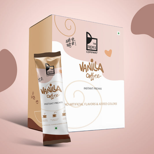 Vanilla Coffee Premix (Box of 10 single serve sachets)