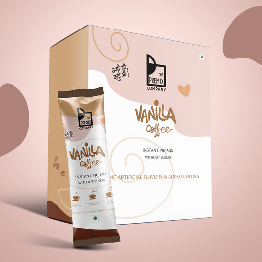 Vanilla Coffee Premix NO sugar (Box of 10 single serve sachets)