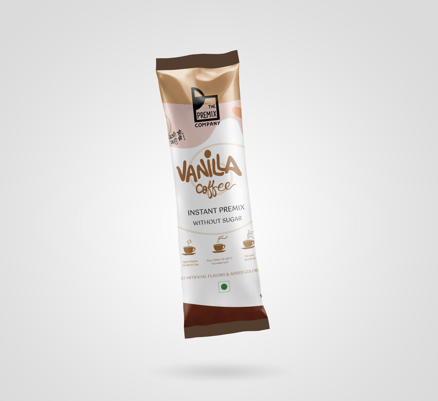 Vanilla Coffee Premix NO sugar (Box of 10 single serve sachets)
