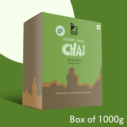 Lemongrass – Ginger Tea Premix NO Sugar (Box of 10 single serve sachets)