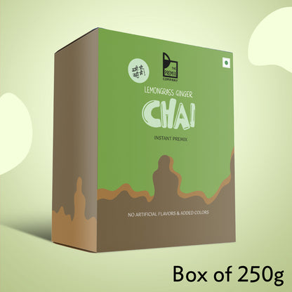 Lemongrass – Ginger Tea Premix (Box of 10 single serve sachets)