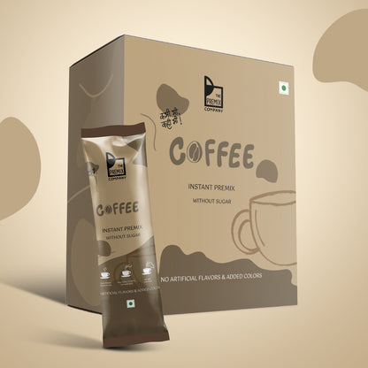 Coffee Premix - NO SUGAR (Box of 10 single serve sachets)