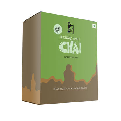 Lemongrass – Ginger Tea Premix (Box of 10 single serve sachets)